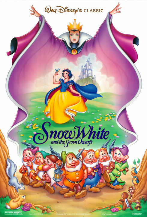 snow white 1993R one sheet poster rolled double sided